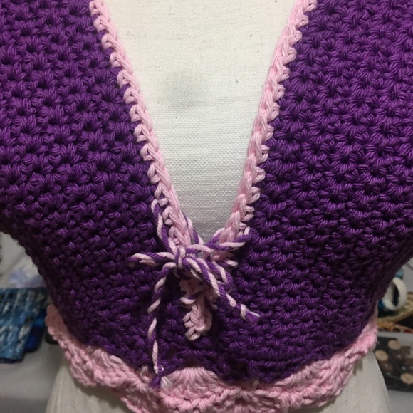 Adjustable Crochet Halter Top - Picture 3 of 3